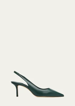 Jimmy Choo65mm Love Leather Slingback Pumps