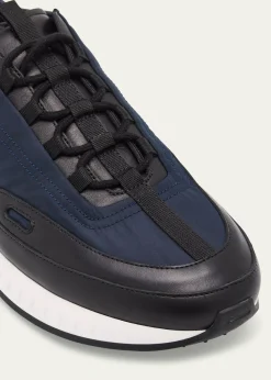John LobbMen's Laced Stream Leather and Nylon Sneakers