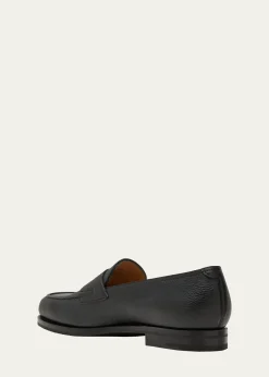 John LobbMen's Lopez Soft Grained Leather Penny Loafers