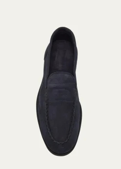 John LobbMen's Pace Nubuck Leather Penny Loafers