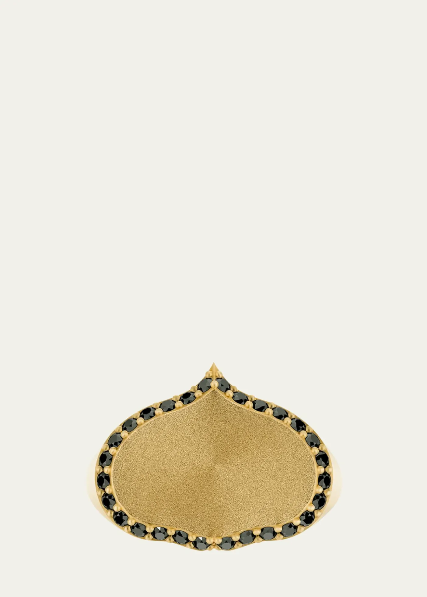 KAMALEye Adore Black Diamond Signet Ring