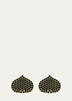 KAMALEye Adore Black Diamond Stud Earrings