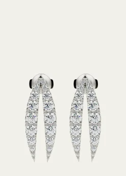 KAMALLotus Diamond Drop Earrings