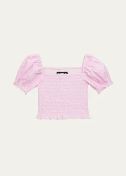 KatieJ NYCGirl's Marlee Smocked Top, Size S-XL