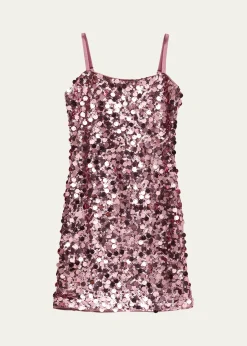 KatieJ NYCGirl's Tween Tia Sequined Mini Shift Dress, Size S-XL
