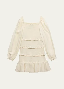 KatieJ NYCGirl's Laila Tween Tiered Smocked Dress, Size S-XL