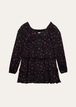 KatieJ NYCGirl's Tween Annalise Tiered Floral-Print Dress, Size S-XL
