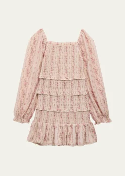 KatieJ NYCGirl's Tween Laila Long-Sleeve Dress, Size S-XL