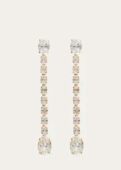 Kendall Row14K Yellow Gold Lab Grown Diamond Dangle Earrings