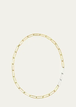 KINRADENMen's Exhaling Her Two-Tone Chain Link Necklace