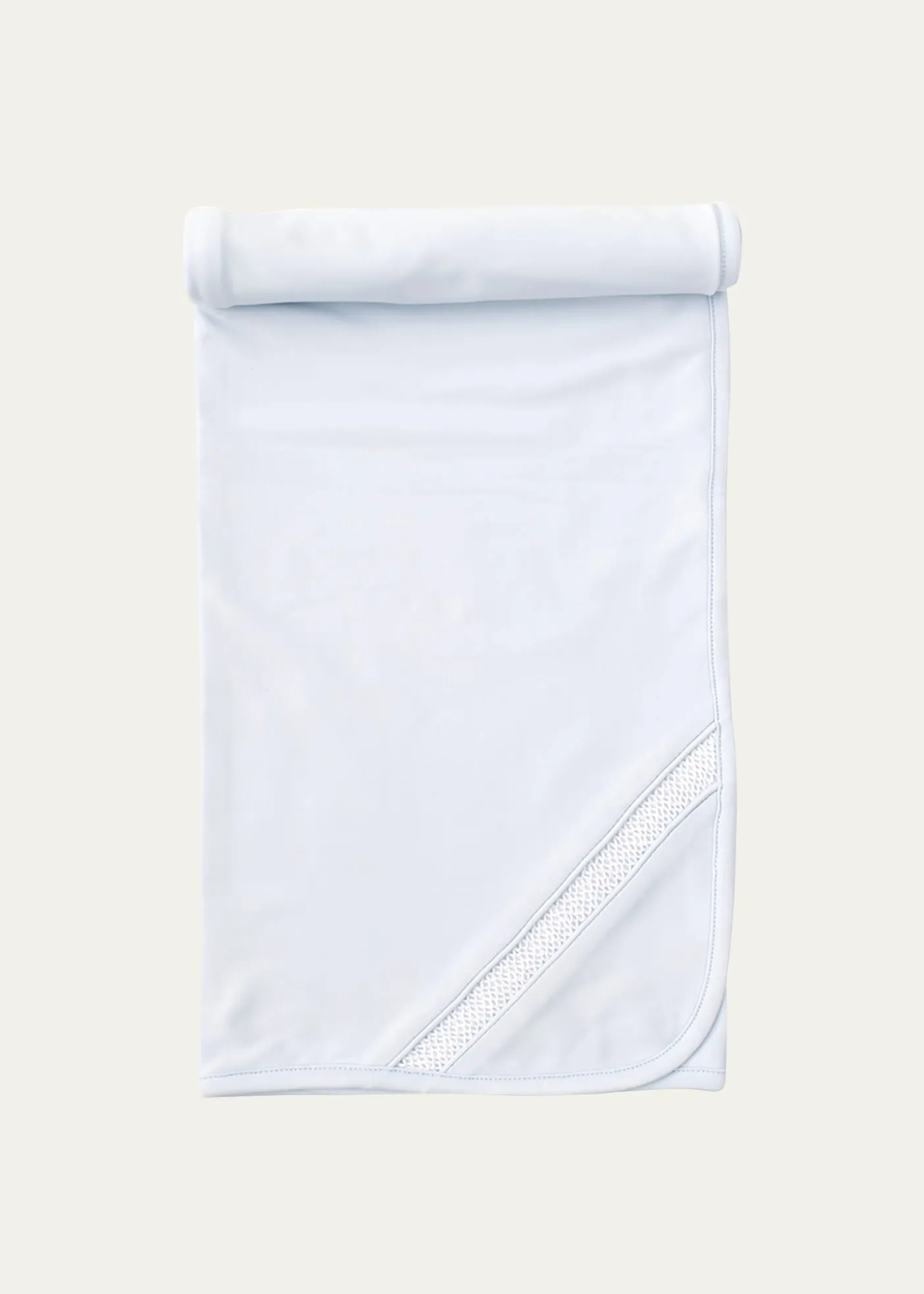 Kissy KissyBoy's Hand-Smocked Pima Cotton Baby Blanket