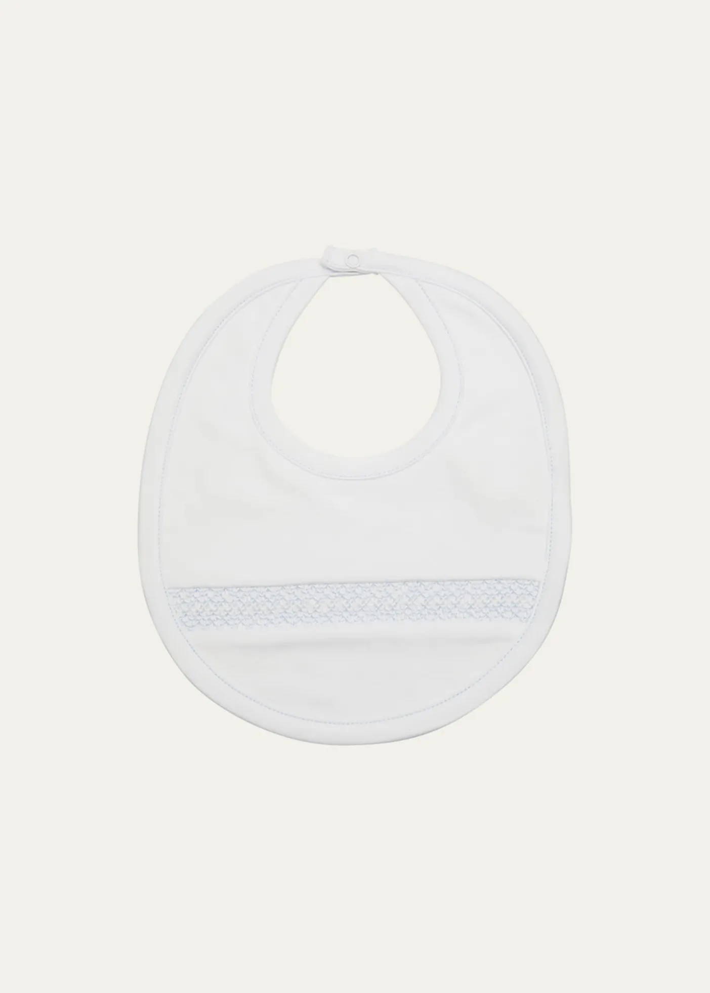 Kissy KissyBoy's Hand-Smocked Pima Cotton Baby Bib