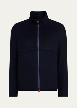 KitonMen's Cashmere Full-Zip Bomber Jacket