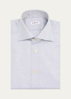KitonMen's Cotton Point-Collar Dress Shirt