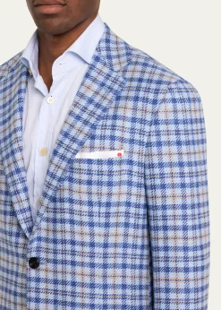 KitonMen's Graph Check Sport Coat