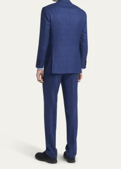 KitonMen's Royal Blue Virgin Wool Sport Coat