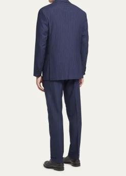 KitonMen's Shadow Stripe Suit