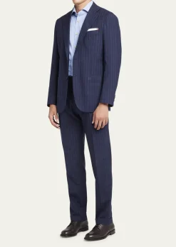 KitonMen's Shadow Stripe Suit