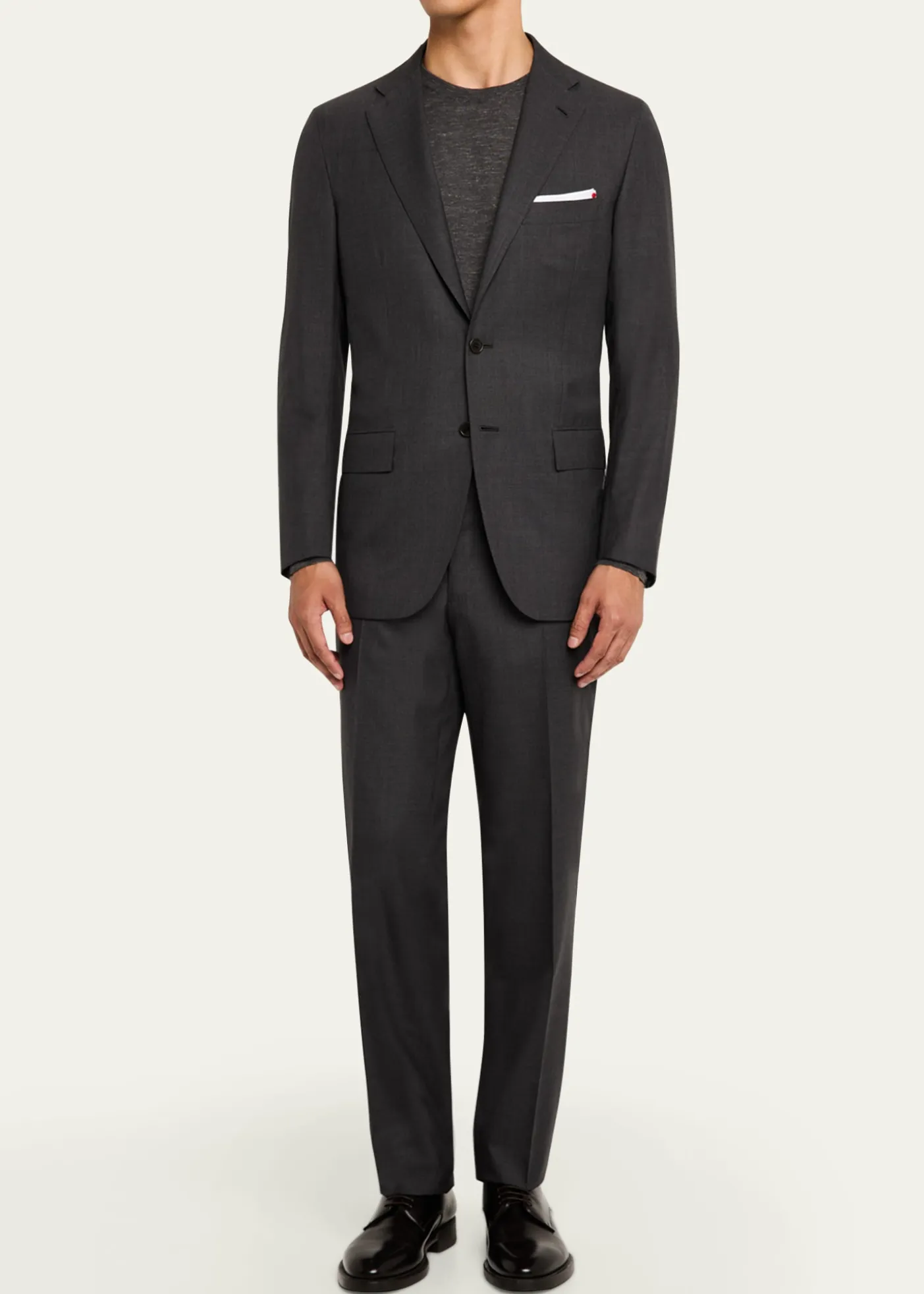 KitonMen's Solid Wool-Silk Suit