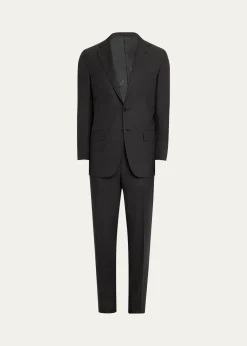KitonMen's Solid Wool-Silk Suit