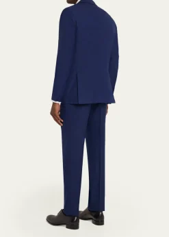 KitonMen's Textured Check Wool and Silk Two-Piece Suit
