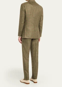 KitonMen's Windowpane Cashmere Blend Suit
