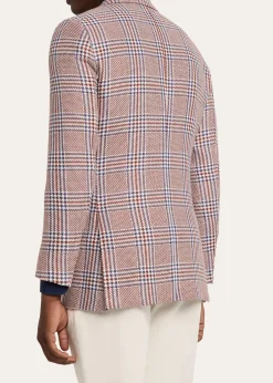 KitonMen's Cashmere and Linen Houndstooth Plaid Sport Coat