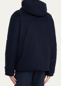 KitonMen's Cashmere Full-Zip Hooded Jacket