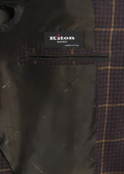 KitonMen's Cashmere Windowpane Check Single-Breasted Sport Coat