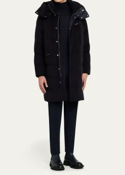 KitonMen's Cashmere & Wool Down Parka Jacket