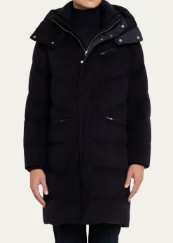 KitonMen's Cashmere & Wool Down Parka Jacket
