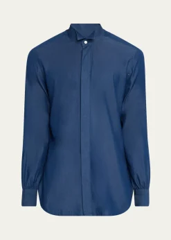 KitonMen's Chambray Tuxedo Shirt