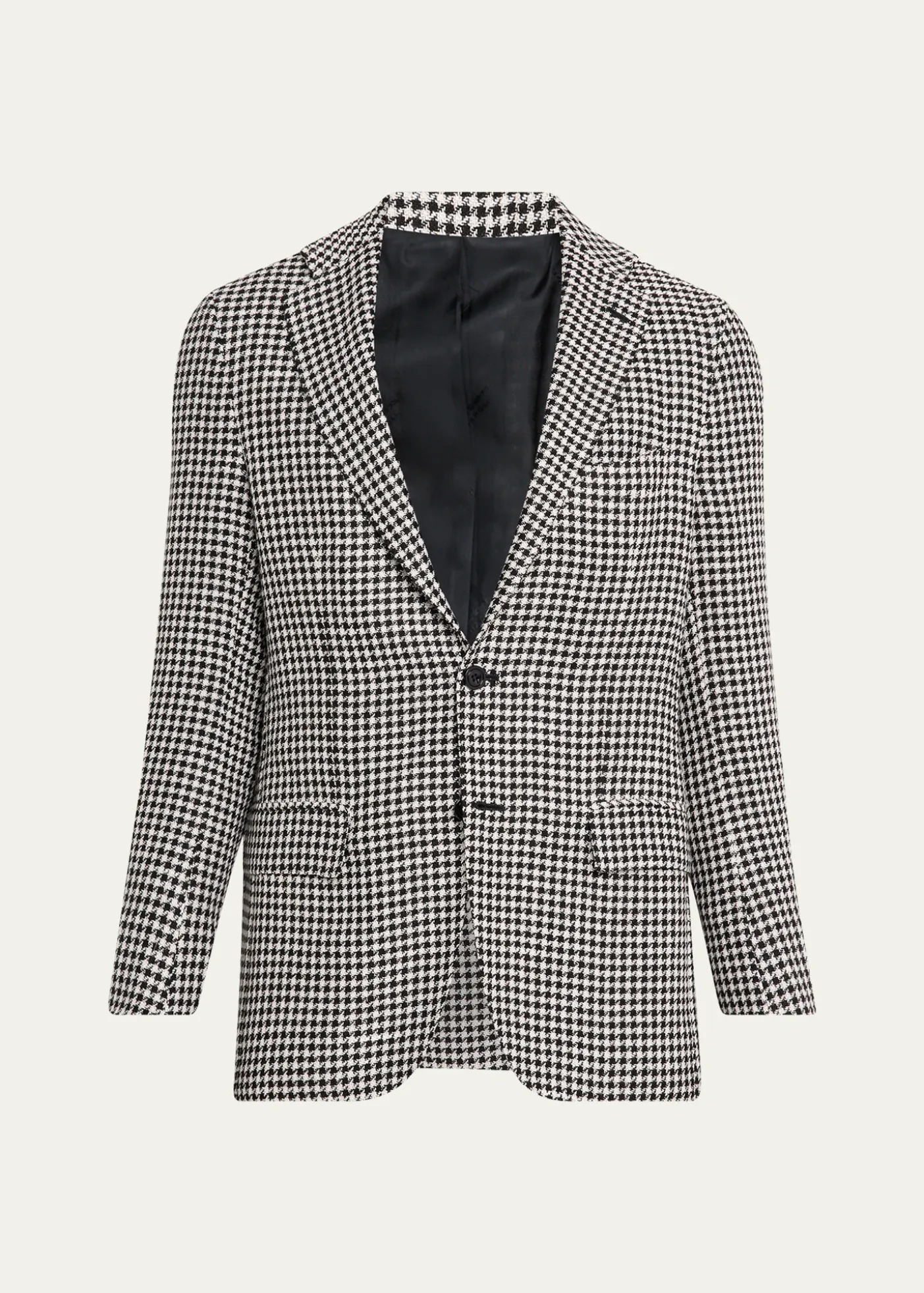 KitonMen's Check Cashmere-Linen Sport Coat