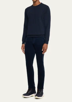 KitonMen's Corduroy Straight Fit Five-Pocket Pants