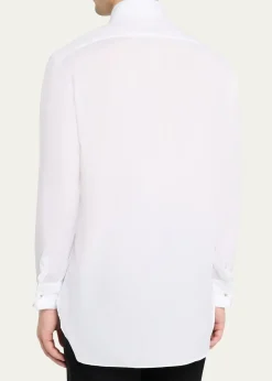 KitonMen's Cotton Pique Bib-Front Dress Shirt