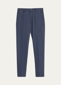 KitonMen's Cotton Poplin Slim Four-Pocket Pants