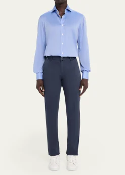 KitonMen's Cotton Poplin Slim Four-Pocket Pants