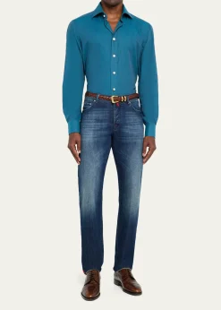 KitonMen's Cotton Sport Shirt