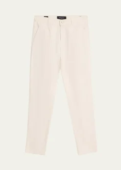 KitonMen's Cotton Stretch Slim Four-Pocket Pants