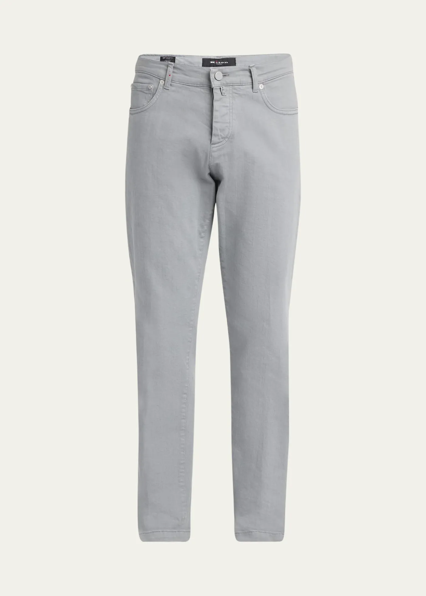 KitonMen's Cotton Stretch Slim Five-Pocket Pants