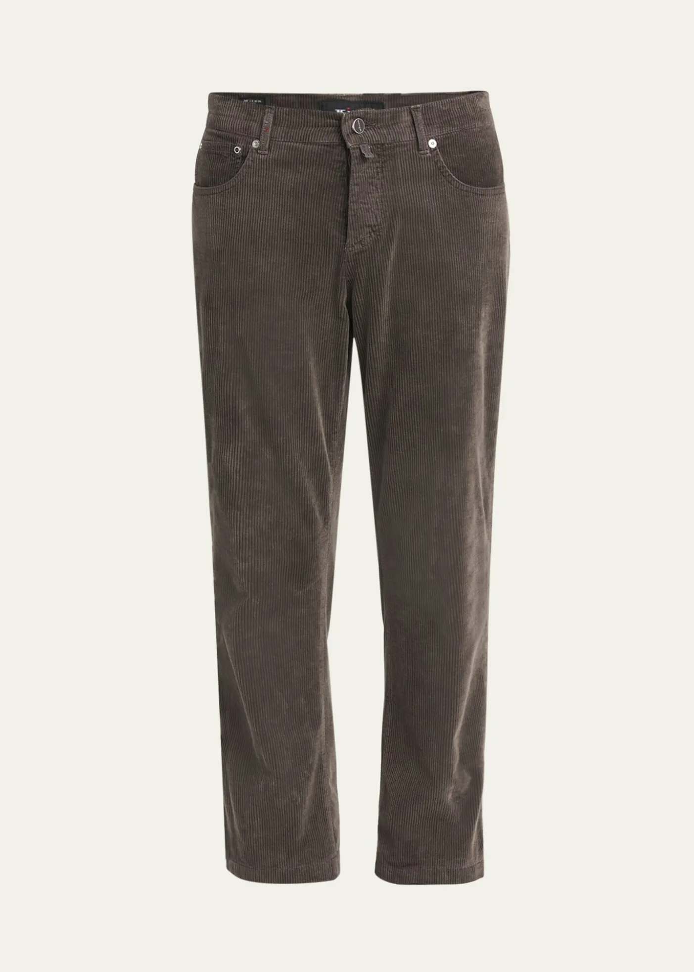KitonMen's Cotton Stretch Straight Leg Five-Pocket Pants