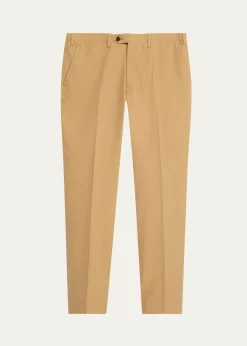 KitonMen's Flat-Front Twill Pants