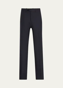 KitonMen's 15 Micron Flat-Front Trousers