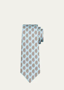 KitonMen's Paisley 7-Fold Silk Tie