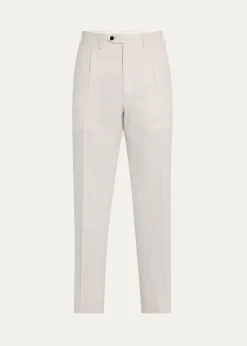 KitonMen's Pleated Twill Pants