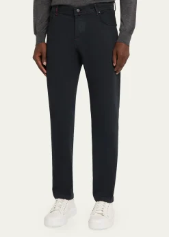 KitonMen's Plus One Slim Stretch Five-Pocket Pants