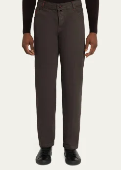 KitonMen's Plus One Straight Leg Five-Pocket Pants