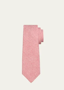 KitonMen's Solid Silk 7-Fold Tie
