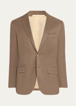 KitonMen's Solid Wool Single-Breasted Sport Coat