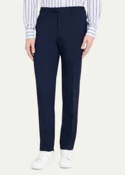 KitonMen's Solid Wool Twill Trousers